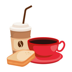 Sticker - delicious breakfast menu icons