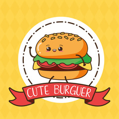 Sticker - kawaii fast food