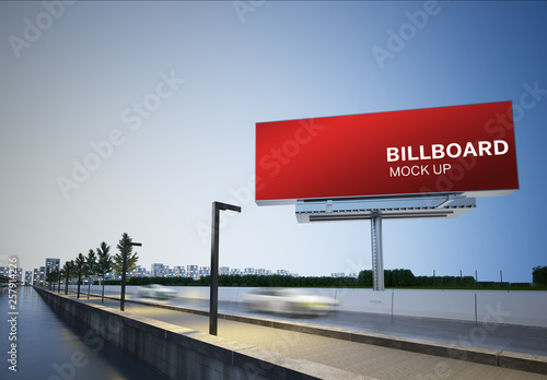 Billboard Mockup On Highway Buy This Stock Template And