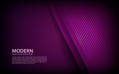 Wall Mural - purple 3d paper background. abstract realistic overlap paper with light glitters decoration with spa
