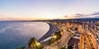 © Westend61 - France, Provence-Alpes-Cote d'Azur, Nice, Promenade des Anglais, beach in the evening light