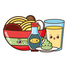 Sticker - kawaii food cartoon