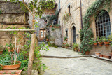 Fototapeta Na drzwi - Civita di Bagnoregio city detail