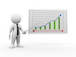 © ribah - 3d man and business growth chart