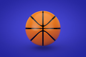 Wall Mural - Orange Basketball Ball. 3d Rendering