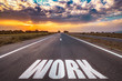 © Daniel - work text on road