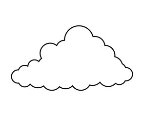 Wall Mural - cloud sky isolated icon