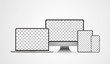 © 123levit - Laptop realistic. Device in mockup style. Set realistic vector devices on a white background. vector