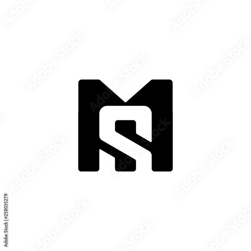 Initial M And S Logo Design Concept Stock Vector Adobe Stock