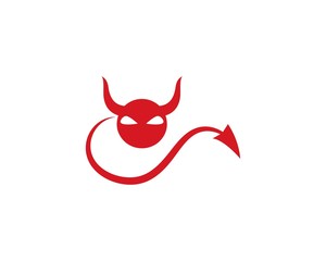 Poster - Devil logo vector