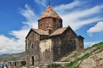 Poster - sevan lake Sevanavank monastery,  Armenia, Caucasus