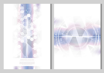 Wall Mural - technology futuristic abstract system cyber space background template vector