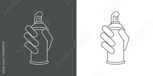 Mano con aerosol Mano con aerosol