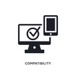 compatibility isolated icon. simple element illustration from general-1 concept icons. compatibility editable logo sign symbol design on white background. can be use for web and mobile