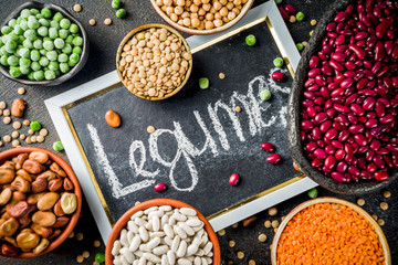 Wall Mural - Set of different legumes