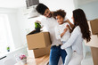 © NDABCREATIVITY - Family moving into their new home