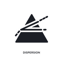 Dispersion Isolated Icon. Simple Element Illustration From Science Concept Icons. Dispersion Editable Logo Sign Symbol Design On White Background. Can Be Use For Web And Mobile