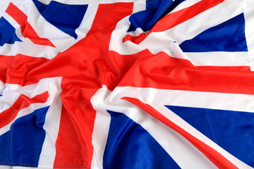 Canvas Print - Close up of The Great Britan flag