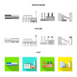 © Svitlana - Vector illustration of production and structure icon. Set of production and technology stock vector illustration.