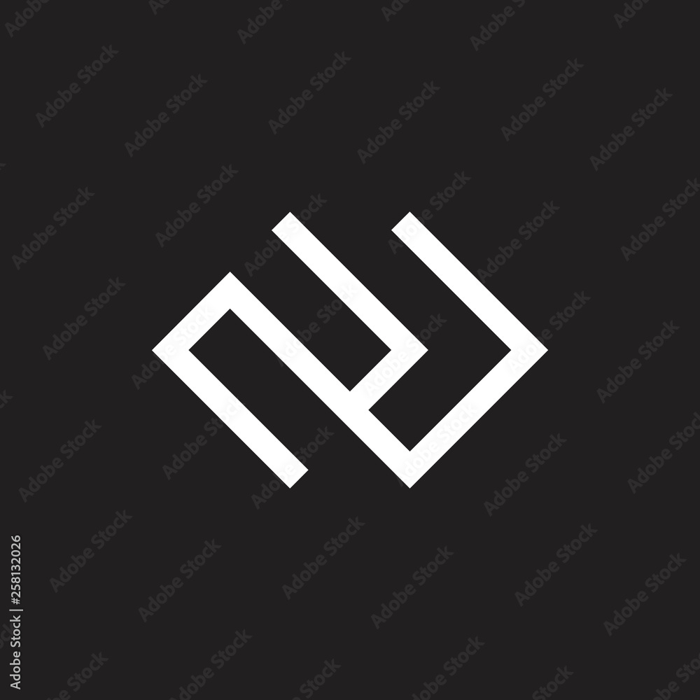 abstract letters 2c geometric line logo vector Stock Vector | Adobe Stock