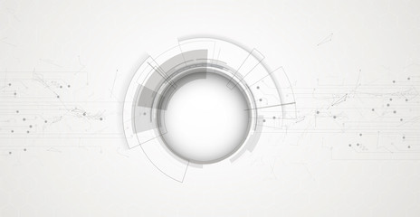 Abstract tech background. Futuristic technology interface