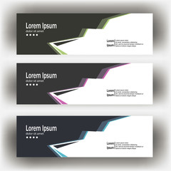 Wall Mural - abstract geometric design banner web template. Banner web design vector template