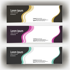 Wall Mural - abstract geometric design banner web template. Banner web design vector template