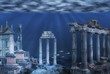 © Stockbym - Illustration of the ruins of the Atlantis civilization. Underwater ruins