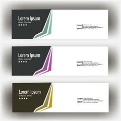 Wall Mural - abstract geometric design banner web template. Banner web design vector template