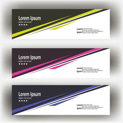 Wall Mural - abstract geometric design banner web template. Banner web design vector template