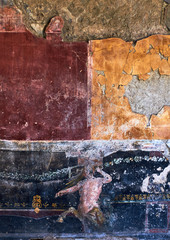 Wall Mural - Centaur painted on the wall of an ancient house in Pompeii