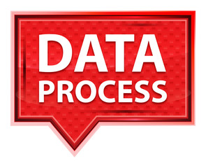 Wall Mural - Data Process misty rose pink banner button