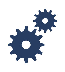 Wall Mural - gears machine isolated icon