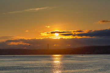 Sticker - Bosphorus at dawn. Istanbul, tourism, travel.