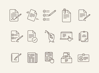 Poster - Writing icons