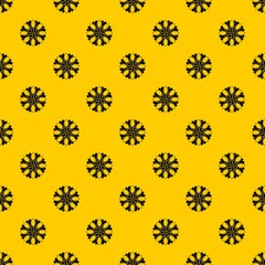 Wall Mural - Flower pattern seamless vector repeat geometric yellow for any design