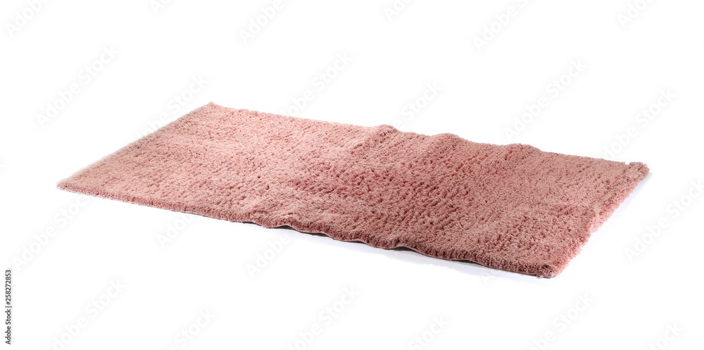 Soft carpet on white background