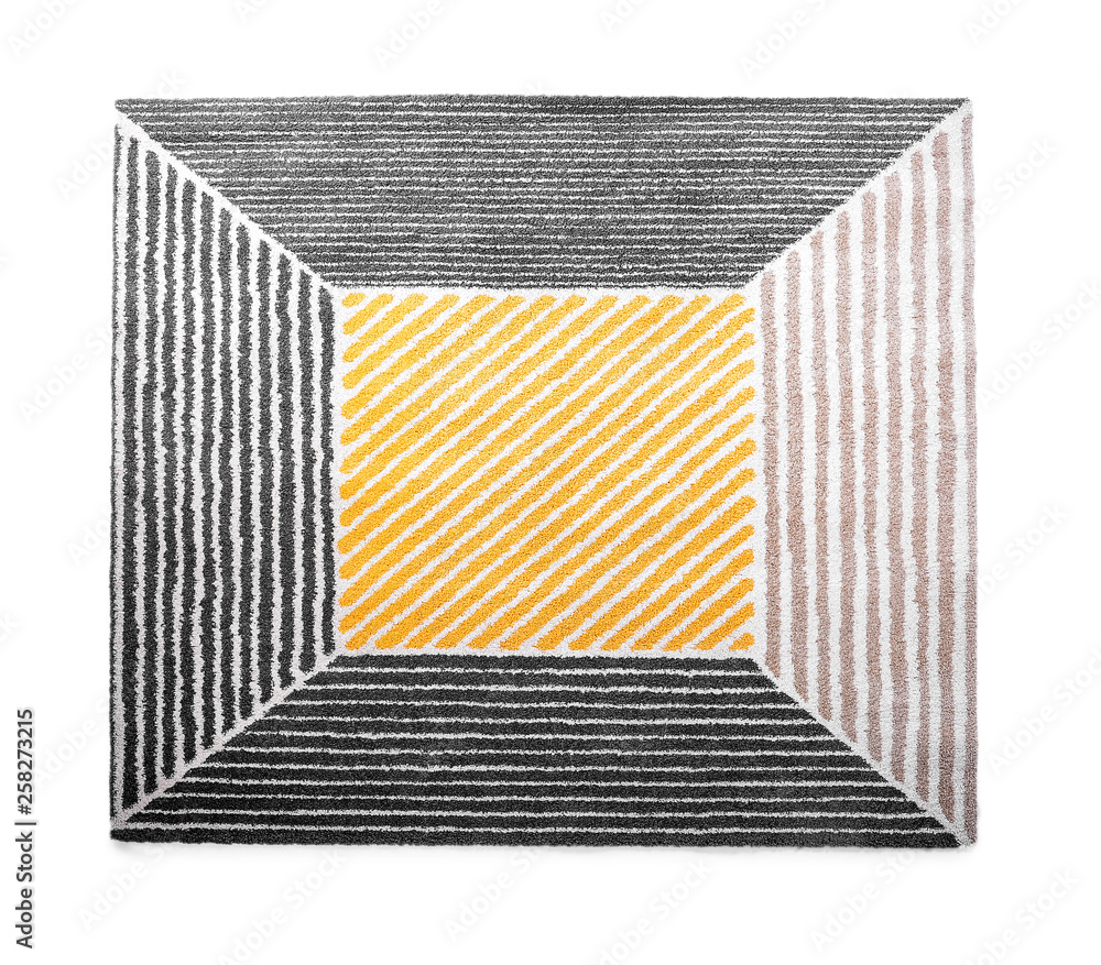 Clean carpet on white background