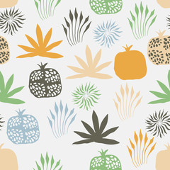 Sticker - Vector Seamless Floral  Pattern