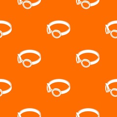 Canvas Print - Glasses welding mask pattern vector orange for any web design best