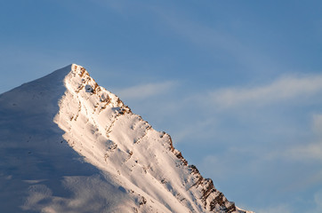 Sticker - View of a mountain top in the Alps