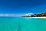 Fototapeta Perspektywa 3d - Beautiful sky and blue sea . tropical beach