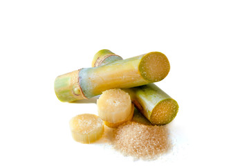 Aufkleber - sugar cane with brown sugar