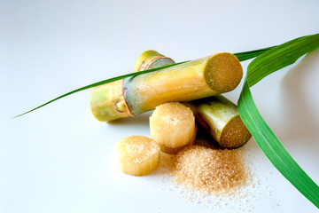 Aufkleber - sugar cane and brown sugar