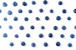 © Anastasiia Nurullina - Flatlay pattern with fresh ripe blueberries isolated on white background