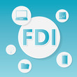 © chrupka - FDI (Foreign Direct Investment) business concept- vector illustration