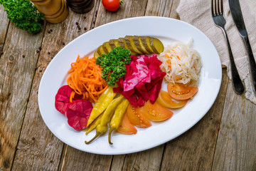 Wall Mural - plate of pickles