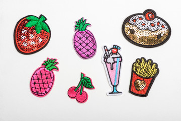 set of different patches