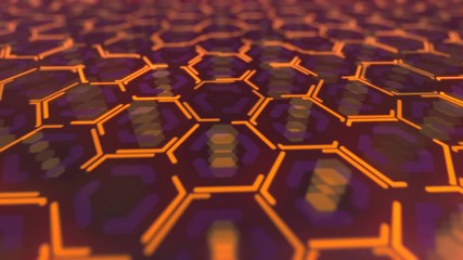 Poster - Digital animation of colored led particles shapes. Abstract VJ motion background. 3d rendering. 4K, Ultra HD resolution