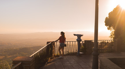 Woman at Sunset